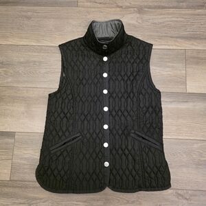 Tommy Hilfiger Quilted Vest Women's Sleeveless Sz M Snap Closure